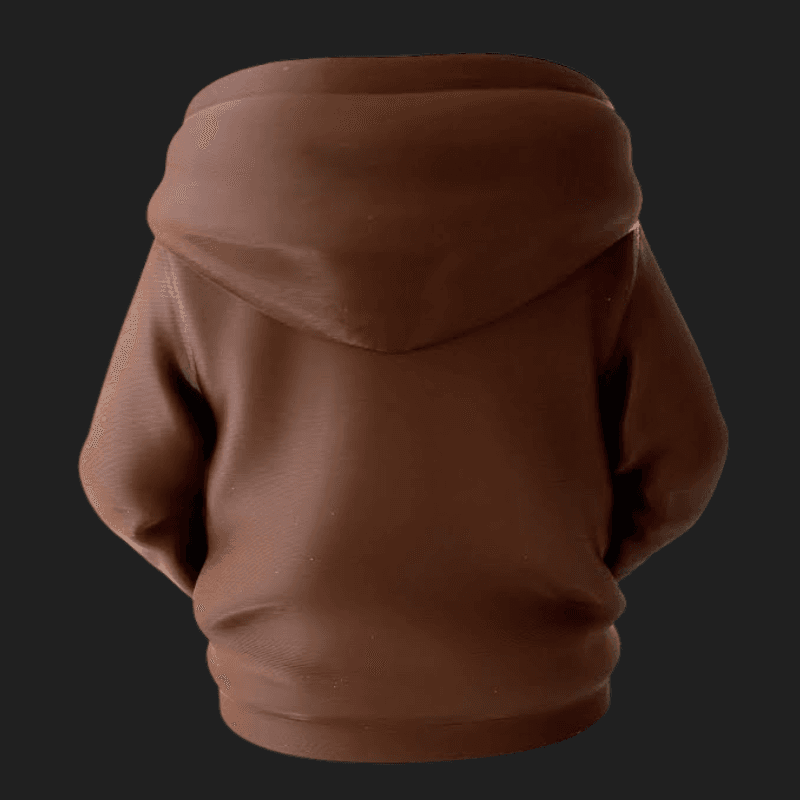 Hoodie brun - Billede 2