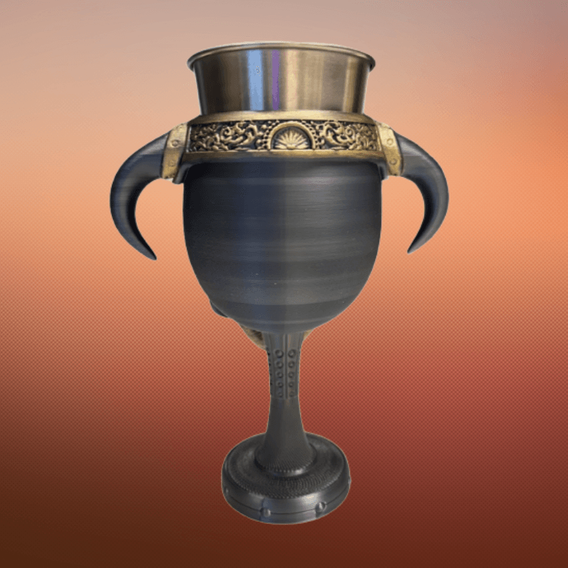King Chalice krus dark/gold med indsats - Billede 3