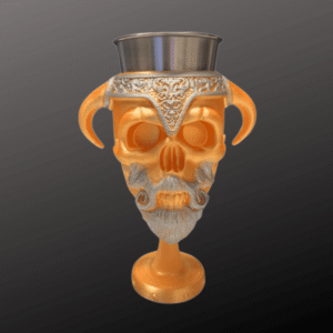 King Chalice krus bronze/silver med indsats