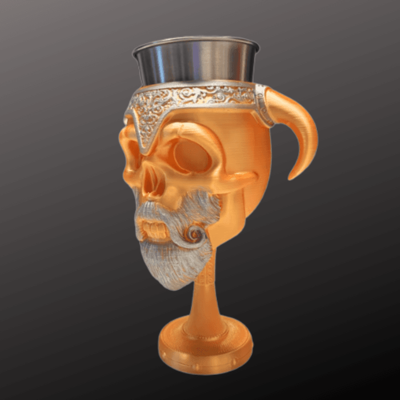 King Chalice krus bronze/silver med indsats - Billede 2