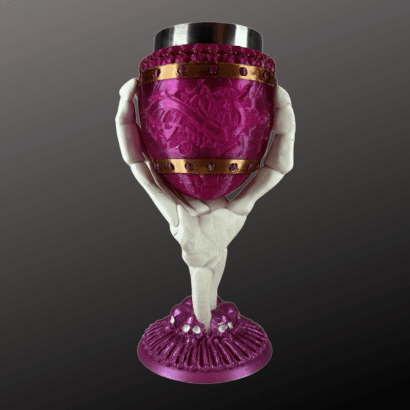 Skullhand Chalice krus bordeaux/bronze - Billede 3