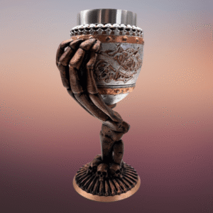 Skullhand Chalice krus silver/kobber