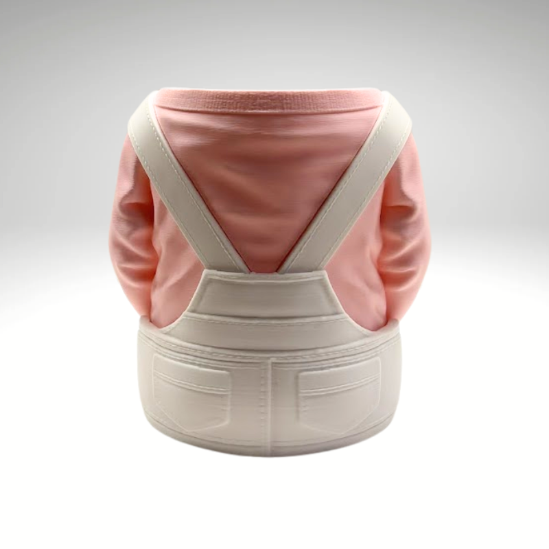 Arbejds overall Rosa/hvid - Billede 3