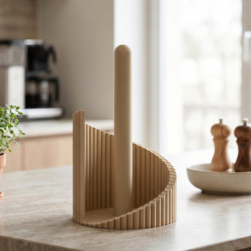 Smart køkkenrulleholder beige model 2 - Billede 2